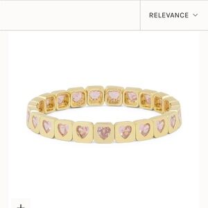 Lisa Gozlan Pink Love Lock Bracelet